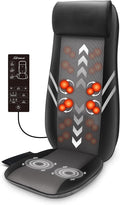 Snailax Back Massager with HeatShiatsu Massage Seat Cushion8 Flexible Nodes for Full Back Massage Chair PadChair Massager for OfficeGifts