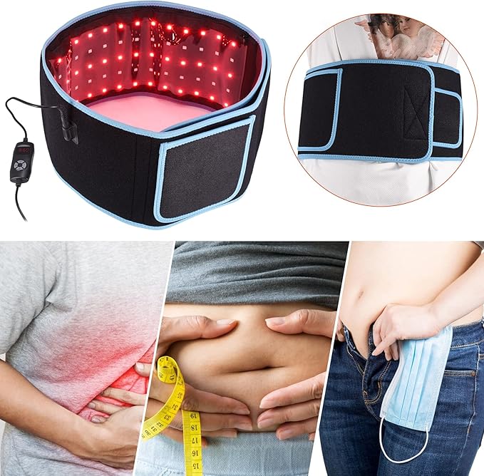 660nm LED Infrared and 850nm Near-Infrared Light Therapy pad Equipment for Pain Relief Flexible Wearable wrap deep Therapy Massager Used for Back and Shoulder Muscle Treatment