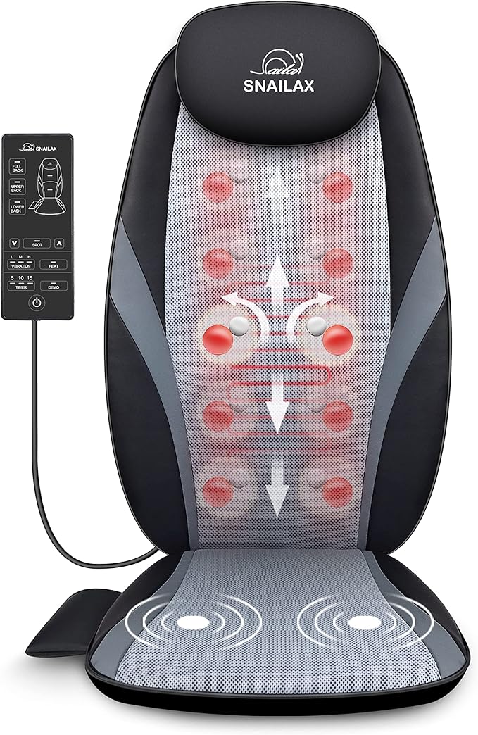 Snailax Shiatsu Back Massager and Hand Massager