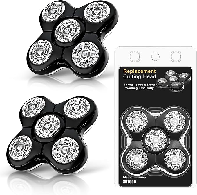 2 Pack Pro Head Shaver Replacement Blades Compatible with Remington Balder Pro Head Shaver Model XR7000 Precision Electric Shaving for Bald Men