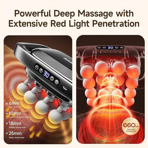 16 Head Massage Gun Deep Tissue - 2026 Upgrade Percussion Massager with 3 Modes &amp 30 IntensitiesQuiet Muscle Massage Gun for BackShoulders Legs Foot Body Muscle Pain Relief Ideal Gifts