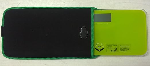 NewlineNY Green Mini Bathroom Travel Scale with Protection Sleeve SBB0719MLG+101BG