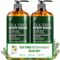 Artnaturals Antibacterial Tea Tree Oil Body Wash For Men &amp Women Remedy Soap Extra Strength - Helps Treat Acne Athletes foot Eczema Toenail Fungus &amp Jock Itch &amp Ringworm (16 Fl Oz (Pack
