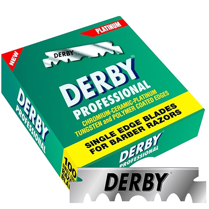 5000 Derby Professional Single Edge Razor Blades for straight razor
