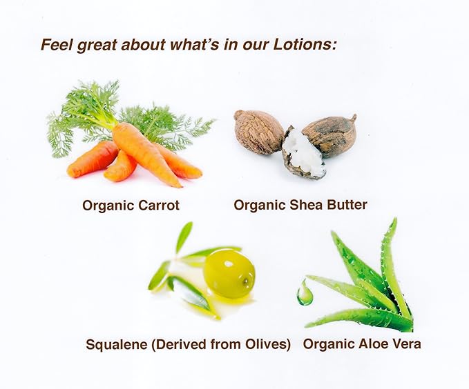 Organic Carrot Hand Lotion – Ultra-Hydrating Daily Moisturizer with Aloe &amp Shea Butter Stress-Relieving Aromatherapy Vegan &amp Cruelty-Free by Bronzo Sensuale 8.5 fl oz