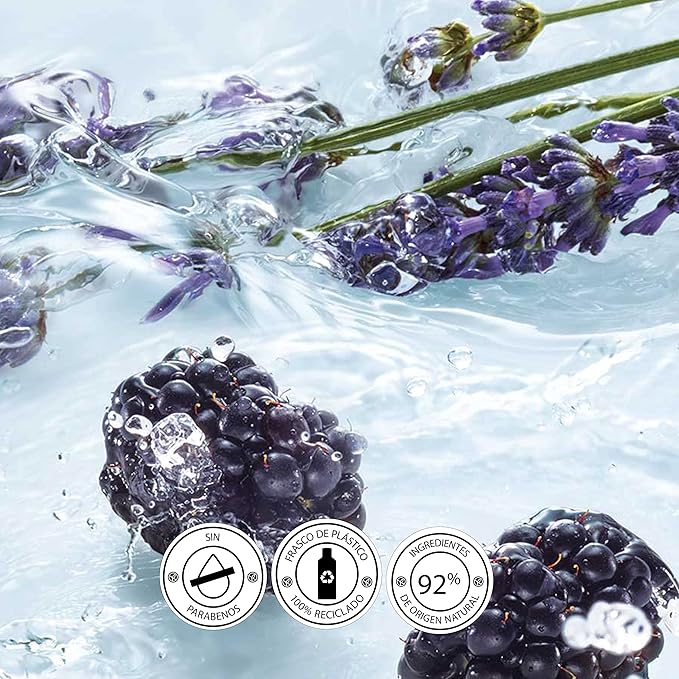 Yves Rocher Sensual Energizing Relaxing Bath Shower Gel Natural Organic 400 ml (Lavandin BlackBerries)