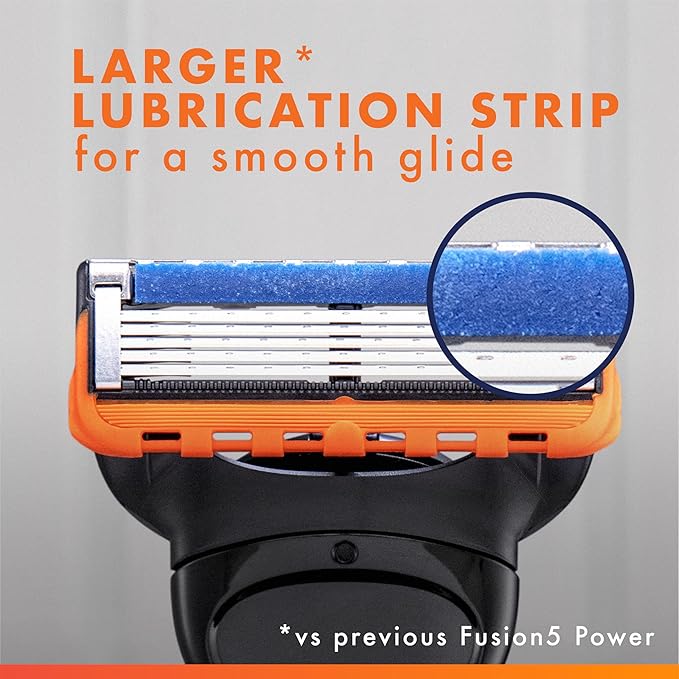 Gillette Fusion5 Power 5-Blade Razor Refills for Men with Precision Trimmer 6 Count