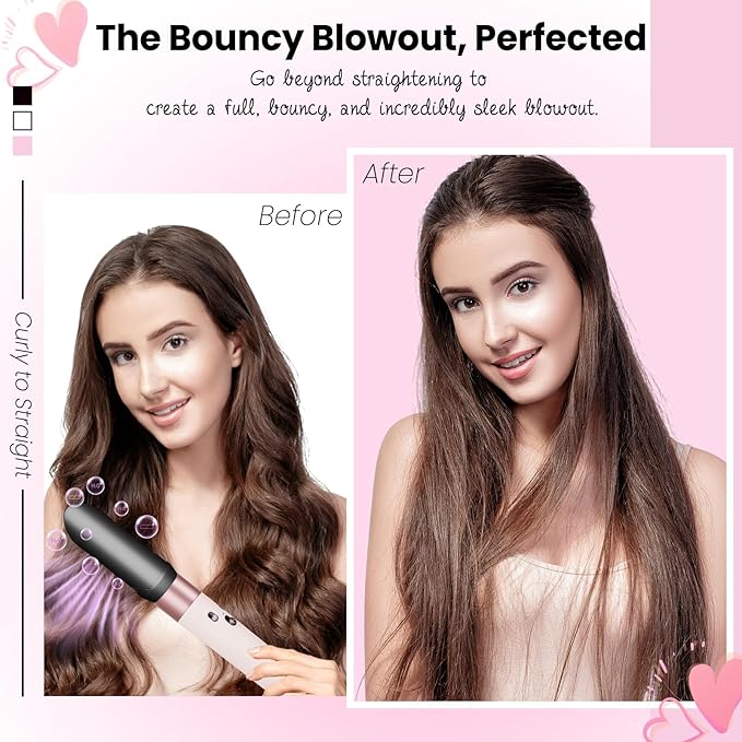 Upgraded Hair Straightener Attachment and Large Diffuser Attachment for Dyson Airwrap HS01 HS05 HS08 Accessories
