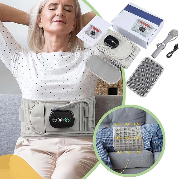 YIHANGG Decompression Back Belt with Red Light Heating and Massage Back Reliever Inflatable Back Brace for Spinal Lumbar Woman Men Heating Pad