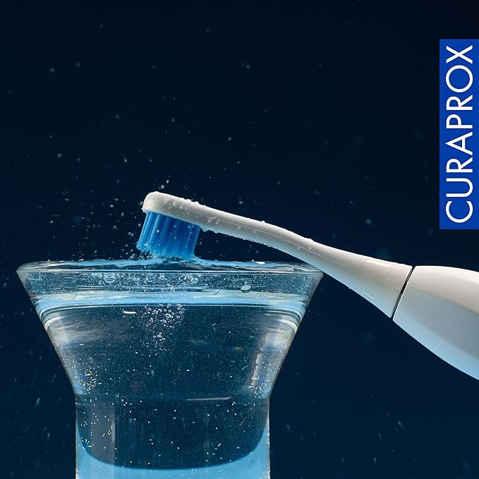 Curaprox Hydrosonic Brush Heads Power Duo – for Healthy Gums Braces &amp Implants | Gentle Yet Powerful Sonic Cleaning | 2-Pack | Compatible with All Curaprox Sonic Models | Swiss Made