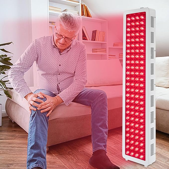 1000W Red Light Therapy Device for Body Skin. Near Infrared Light Therapy Dual Chip 660nm 850nm 200pcs Clinical Grade LEDs High Power Red Light Panel for Recovery Skin Health Pain Relief.