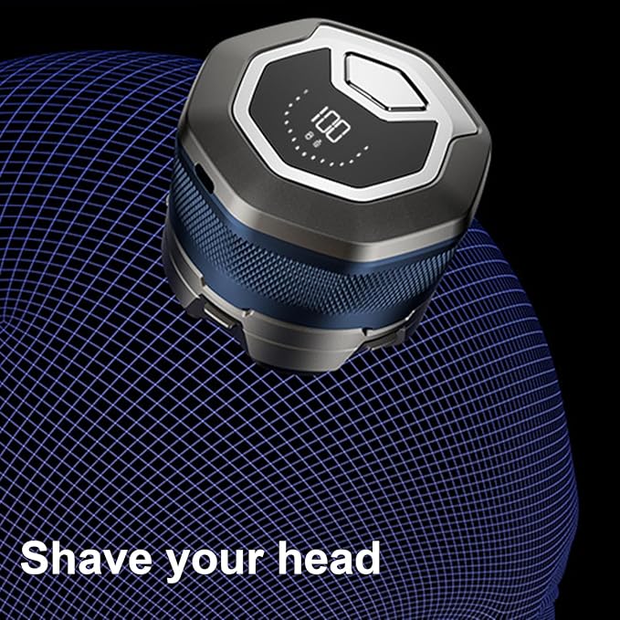 VEAREAR Head Shavers for Bald Men 6D Magnetic Ergonomic Electric Razor with LED Display IPX8 Waterproof Wet &amp Dry Use USB-C Rechargeable Hypoallergenic Skull Shaver Gift for Beloved Men