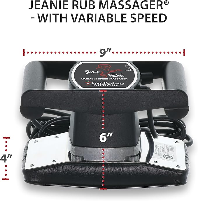Core Products Jeanie Rub Variable Speed Massager Deep Tissue Back Massager for Pain Relief Body Massager for Shoulder Massage Lumbar Neck Lower Back &amp Cellulite Massage