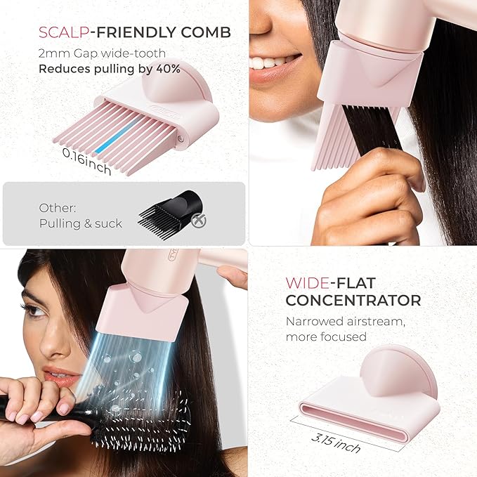 TYMO AIRHYPE Compact Blow Dryer + TYMO Hair Oil Spray