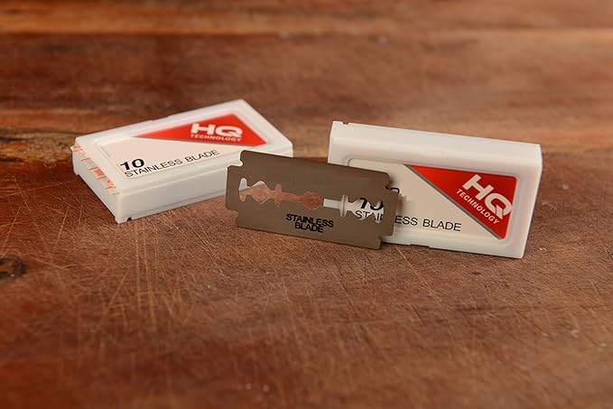 [700 PACK] Double Edge Stainless Steel Razor Blades - Men's Safety Razor Blades for Shaving - Platinum Stainless Steel Double Edge Razor Blades - Precise Smooth Clean Shave and Barber Shops
