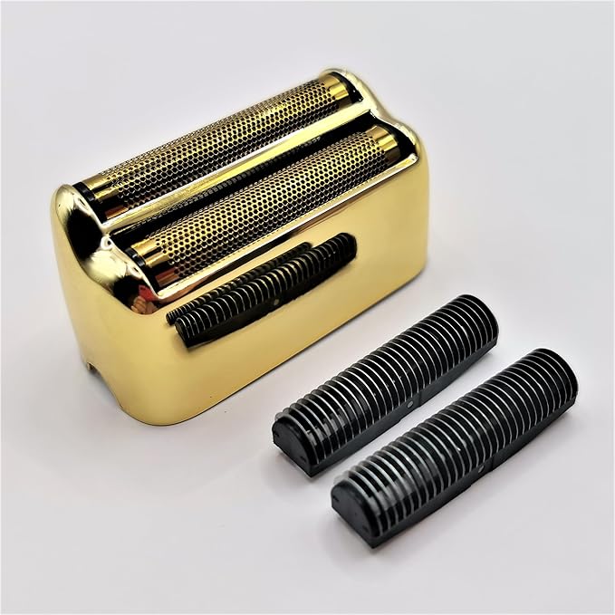 1X Foil &amp 2X Blades Cutter Replacement For FoilFX02#FXRF2G FXFS2G FXRF2 Razor Shaver Gold