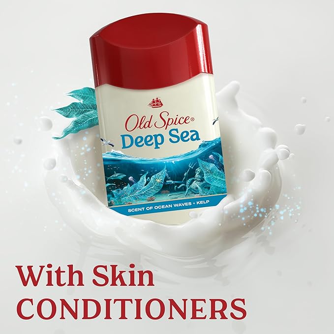 Old Spice Men's Antiperspirant &amp Deodorant Deep Sea with Ocean Elements 3.4oz (Pack of 3)