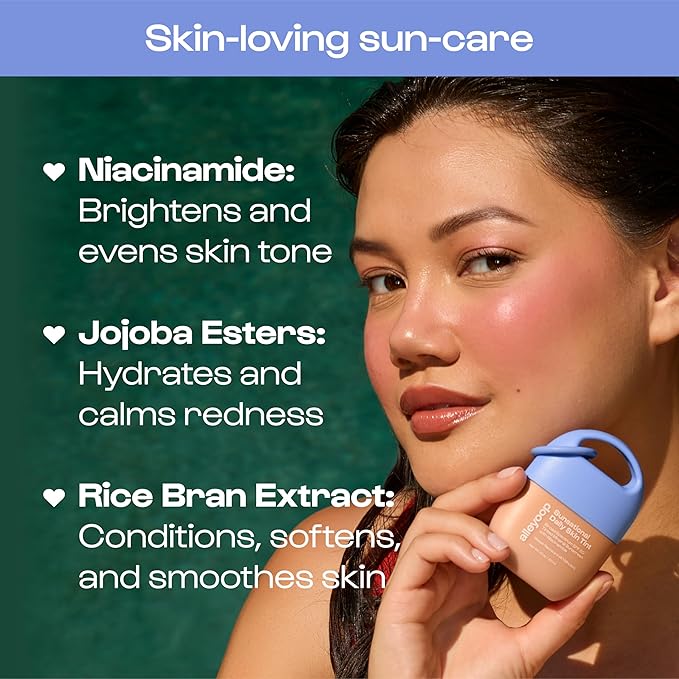 Alleyoop Sunsational Tinted Moisturizer SPF 50 for Face Broad Spectrum – 100% Mineral Face Sunscreen with Jojoba Hydrating &amp Soothing Tinted Sunscreen Vegan &amp Cruelty-Free (Sunrise)