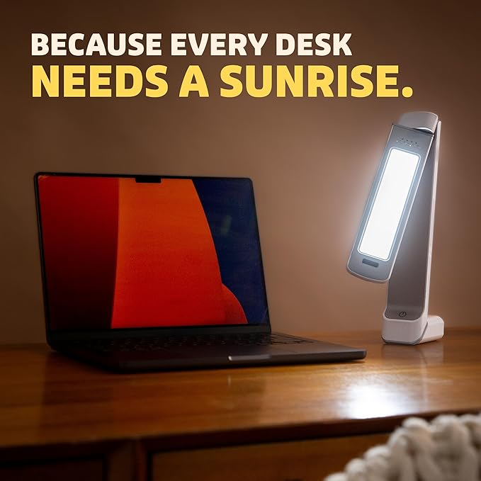 Circadian Optics Lumos 2.0 Light Therapy Desk Lamp | As Seen On Shark Tank | 10000 LUX UV-Free Full-Spectrum LEDs | Adjustable Portable Folding Sunlight Lamp for Seasonal Blues Focus Energy &amp S