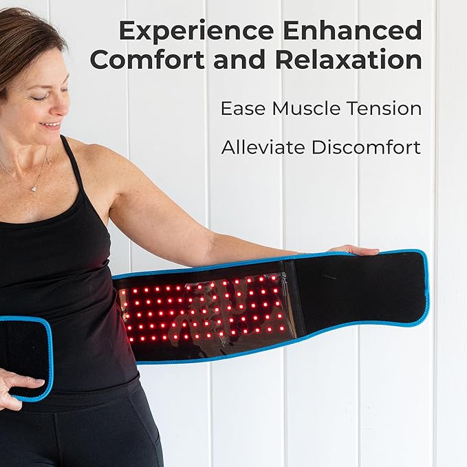 Lifepro Red Light Therapy Belt with Infrared &amp Red Light Therapy Lamp for Body Joints &amp Muscles Pain Relief