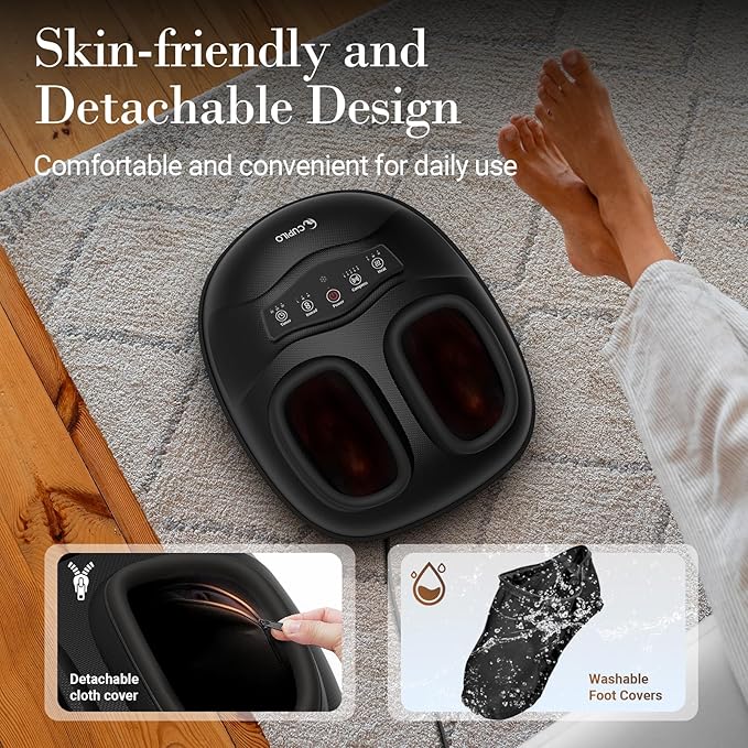Foot Massager for Neuropathy Pain Relief - [2026 New Version] Deep Kneading Feet Massager with App Control for Plantar Fasciitis Foot Massager with Heat Kneading Gifts for Women Men