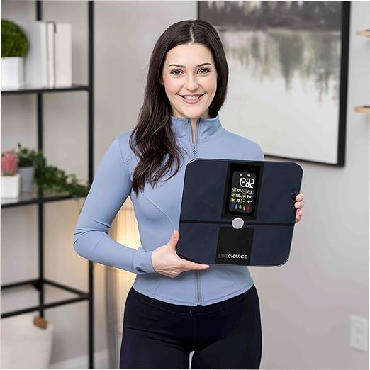LifeCHARGE Smart Body Analyzer Scale 2 with 22 Body Composition Track Your Health &amp Fitness Goals with Precision