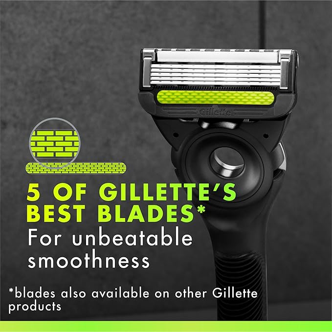 Gillette Labs with Exfoliating Bar Razor Refills for Men  6 Razor Blade Refills and 7oz Rapid Foaming Shave Gel