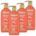 Caress Creamy Guava Nectar Moisturizing Body Wash with Pump Serum-Infused Formula with Vitamin C Fruity Citrus Woody Long Lasting Fragrance Dermatologist Tested 20 fl oz (4 Pack)
