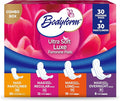 Bodyform Luxe Feminine Care Value Combo Pack Variety Pack Cushion-Soft &amp Ultra-Absorbent Daily Freshness &amp Protection (60 Count)