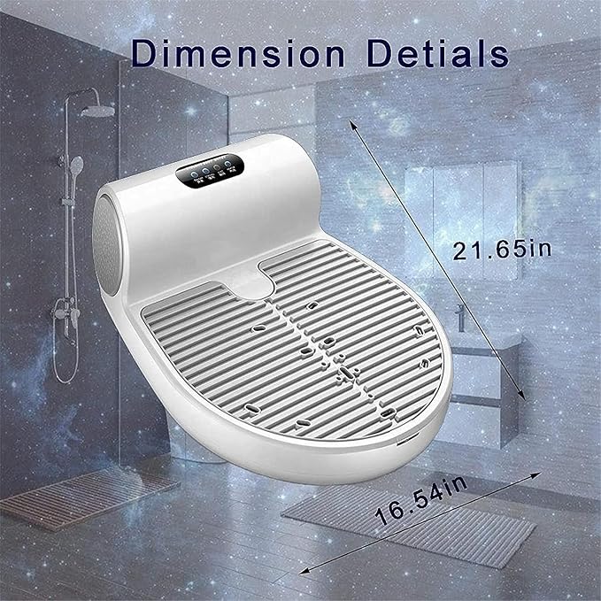 Body Dryer Full Body Dryer for Shower Negative Ions Body Heater Blow Dryer Body Hair Dryer with Gravity Sensor Natural Warm Air Wind and Cool Windwith WeightScale (Color : WithoutWeightScale)