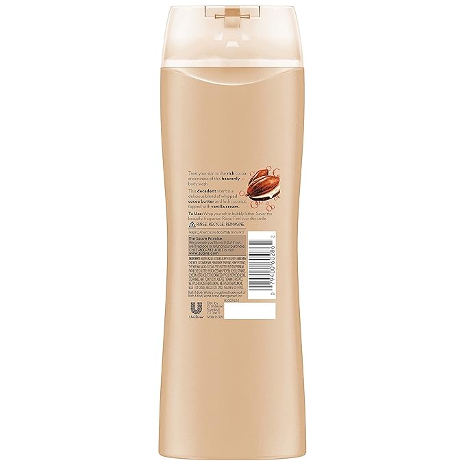 Suave Naturals Body Wash Creamy Cocoa Butter &amp Shea 15 Fl Oz (Pack of 6)