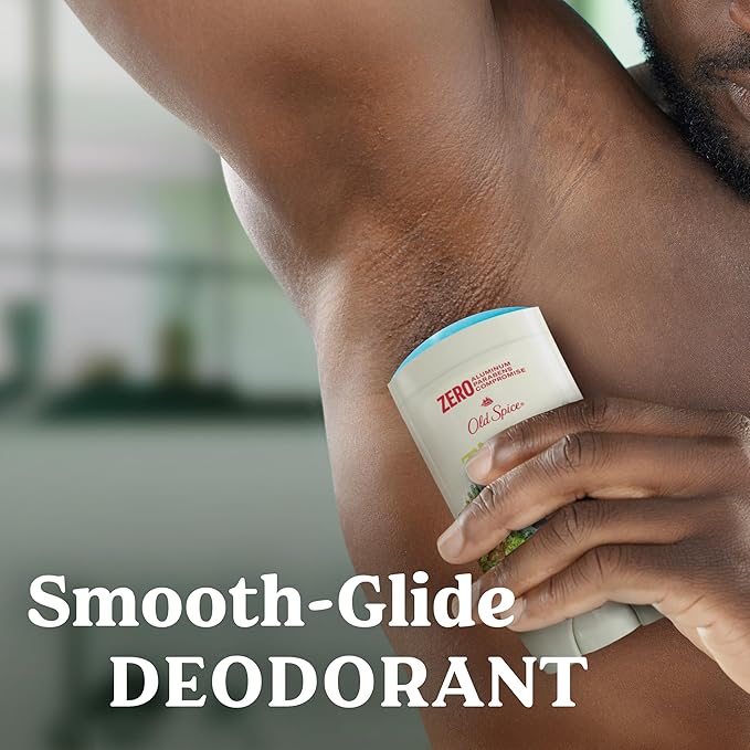 Old Spice Aluminum Free Deodorant for Men 24/7 Lasting Freshness &amp Long Lasting Scent 24/7 Sweat &amp Odor Protection Alpine with Hemp Seed Oil + Green Tea Scent 3.0 oz (Pack of 3)