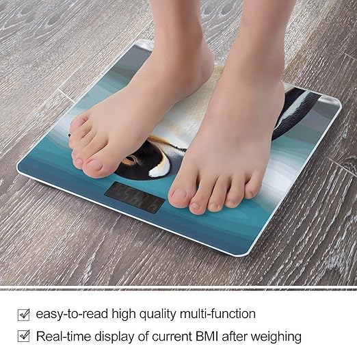 Cute Penguin Bathroom ScaleHighly Accurate Digital Weighing Machine for People Bright LED Display Weight Scale for The Aldult Home Use