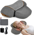 Neck Pillow - 3-in-1 Wireless Neck Pillow with Battery Travel Neck Massage Pillow for Shoulder Pain Relief Deep Tissue Pain Relief with Heat and Stretching Neck Hump Corrector for Women