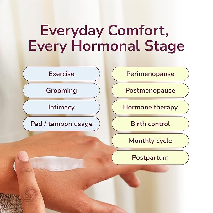 Kindra Daily V Vaginal Moisturizer Lotion - OBGYN Recommended for Dryness &amp Itch with Hyaluronic Acid Prevents Infection &amp Odor - Estrogen-Free Cream pH-Balanced Feminine Care - 60 Applicat