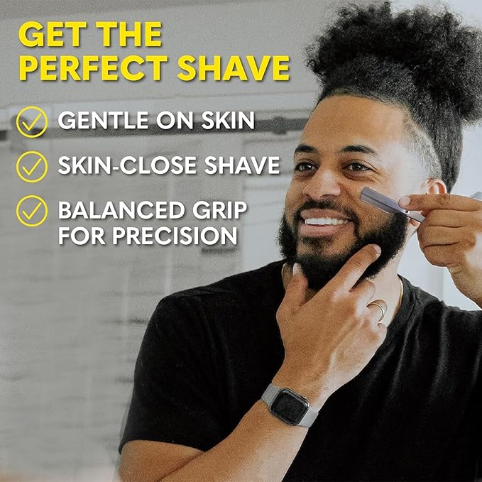 The Beard Club Beard Kit for Men - Grooming &amp Care Kit - Cedar &amp Sandalwood Oil Cedar Balm Shampoo Brush Comb Trimming Scissors Straight Edge Razor - Gift Set