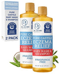 Dr. Jacobs Pure Castile Baby Wash - Effective Body Wash to Relieve Baby Eczema - Gentle Shampoo and Unscented Soap for Sensitive Skin and Hypoallergenic - 16 oz -2PK