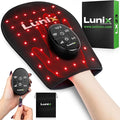 Lunix LX23 Red Light Therapy for Hand 50 Triple Chips LED 850 and 660nm Infrared Therapy for Circulation &amp Joint Support with Vibration Portable Rechargeable Adjustable Intensity