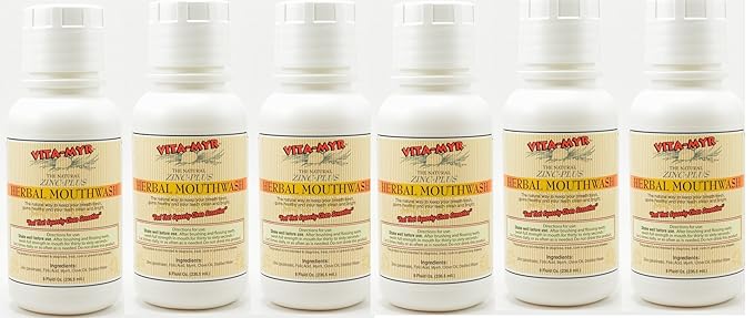 6 Pack VITA-MYR Natural &amp Effective Herbal Mouthwash 8 oz