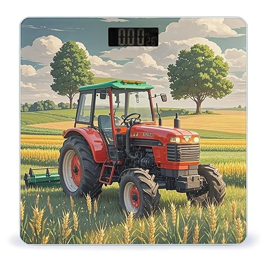 Tractor Theme Scale for Body Weight Smart Scales Digital Bathroom Scale High Precision Weighing Scales with Large Display Weighing Machine for People