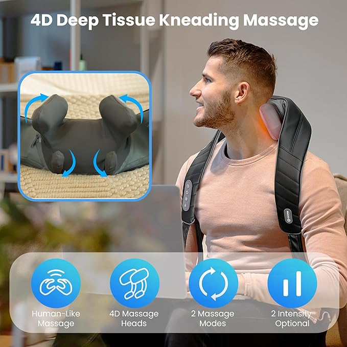 COMFIER Cordless Neck Massager &amp Cordless Hand Massager