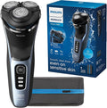 Philips Norelco Shaver 3600 Series Wet and Dry Electric Shaver P-Cap Travel Pouch Storm Blue Model S3243/91