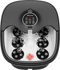 Snailax Foot Spa Bath Massager with Heat Bubble Shiatsu Massage Rollers Remote Control Temperature Control Collapsible Pedicure Foot Soaking Tub