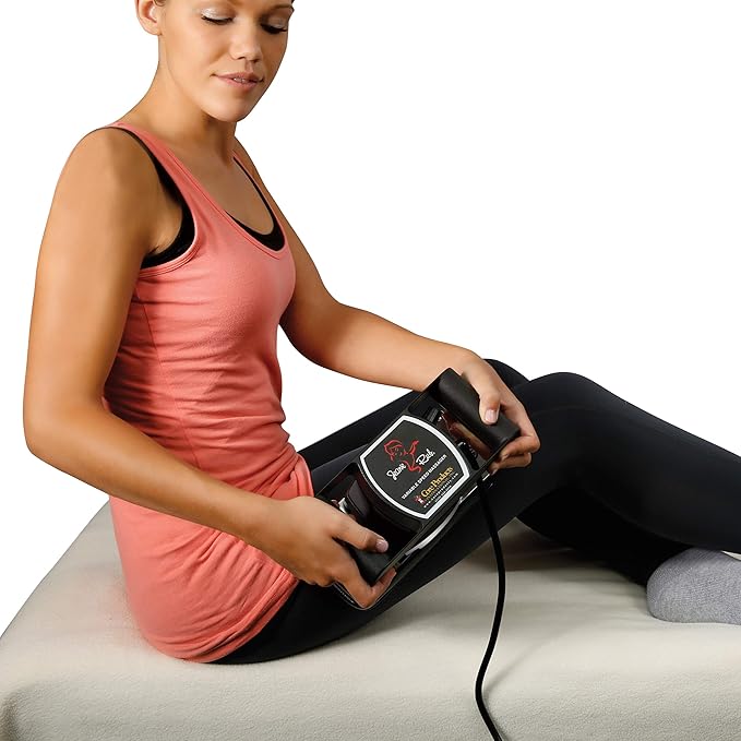 Core Products Jeanie Rub Massager Deluxe Package - Variable Speed Electric Massager for Deep Tissue Pain Relief Full Body Massage Back &amp Shoulder Massager w Fleece Pad Cover &amp Trigger Point