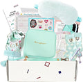 First Period kit for Girls | 22 PC Period Packs for Young Girls First Time | First Period Gift for Teen Girls with Sanitary Pad Storage Bag Wipes Bracelet Eye Mask Socks and More(Mint)