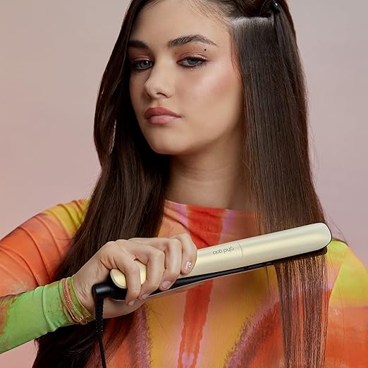 ghd Gold Styler ― 1 Flat Iron Hair Straightener Professional Ceramic Hair Straightening Styling Tool for Stronger Hair &amp More Color Protection