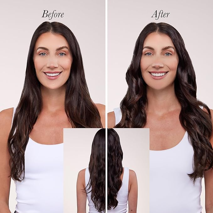 L'ANGE HAIR Le Duo Grande 360° Airflow 2 in 1 Straightener and Curler | 1 Inch Curling Wand &amp Titanium Flat Iron with 5.3 Plates | Hair Straightener &amp Curler for Long Hair (Black)