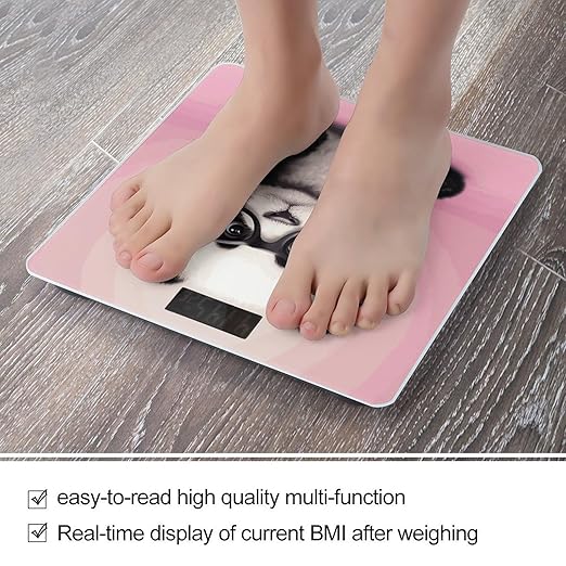 Baby Panda with Glasses Bathroom ScaleHighly Accurate Digital Weighing Machine for People Bright LED Display Weight Scale for The Aldult Home Use
