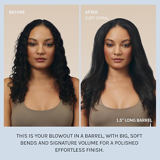 Bio Ionic Long Barrel Curling Iron with Moisture Heat Technology &amp NanoIonic MX Versatile Curling Wand - Multiple Barrel Sizes for Tight Classic Loose &amp Soft Curls