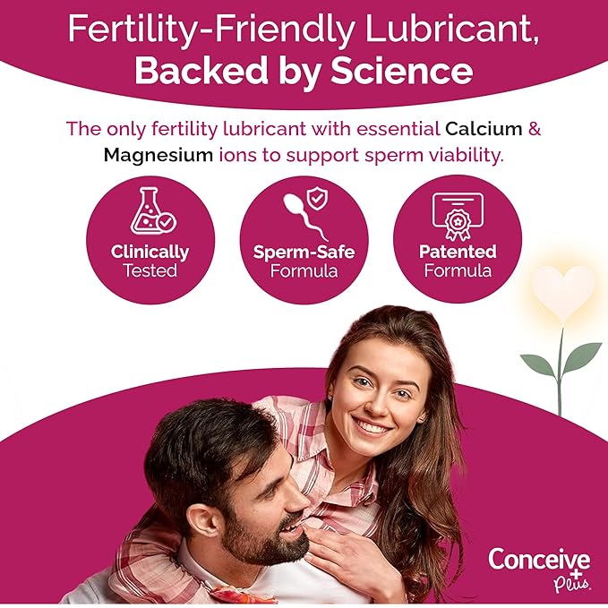 CONCEIVE PLUS Fertility Lubricant for Couples Trying to Conceive Naturally | Water-Based Lube and Lube Support for Intimacy | Water Based Lubrification for Women pH Balance | 8 Pre-Filled Applicators